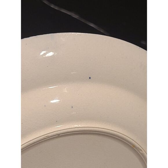 Vintage Blue Willow Japan Flow Blue Medium Plate / Saucer 9" EUC Replacement - Picture 11 of 14